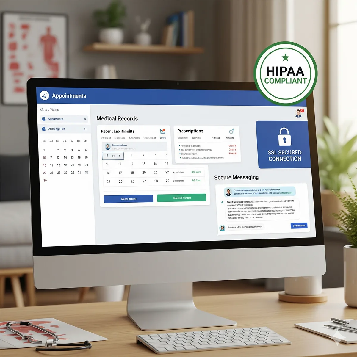 Secure Patient Portal for Healthcare Provider