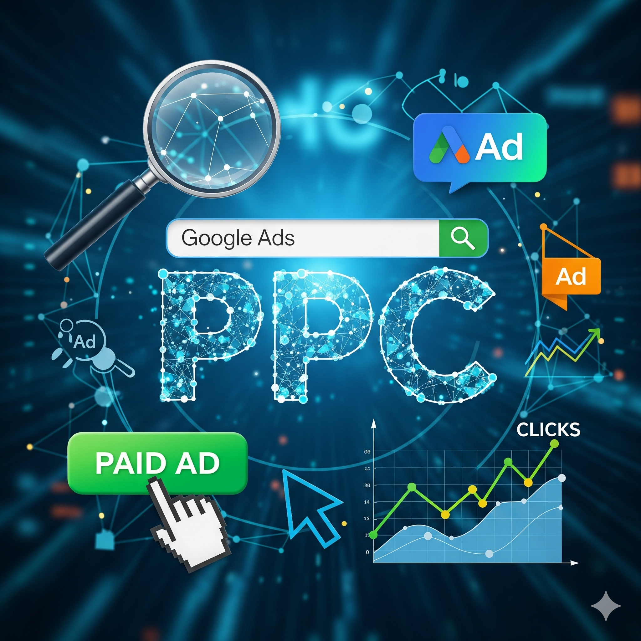 Illustration showing Pabitra Technology's expertise in PPC Advertising
