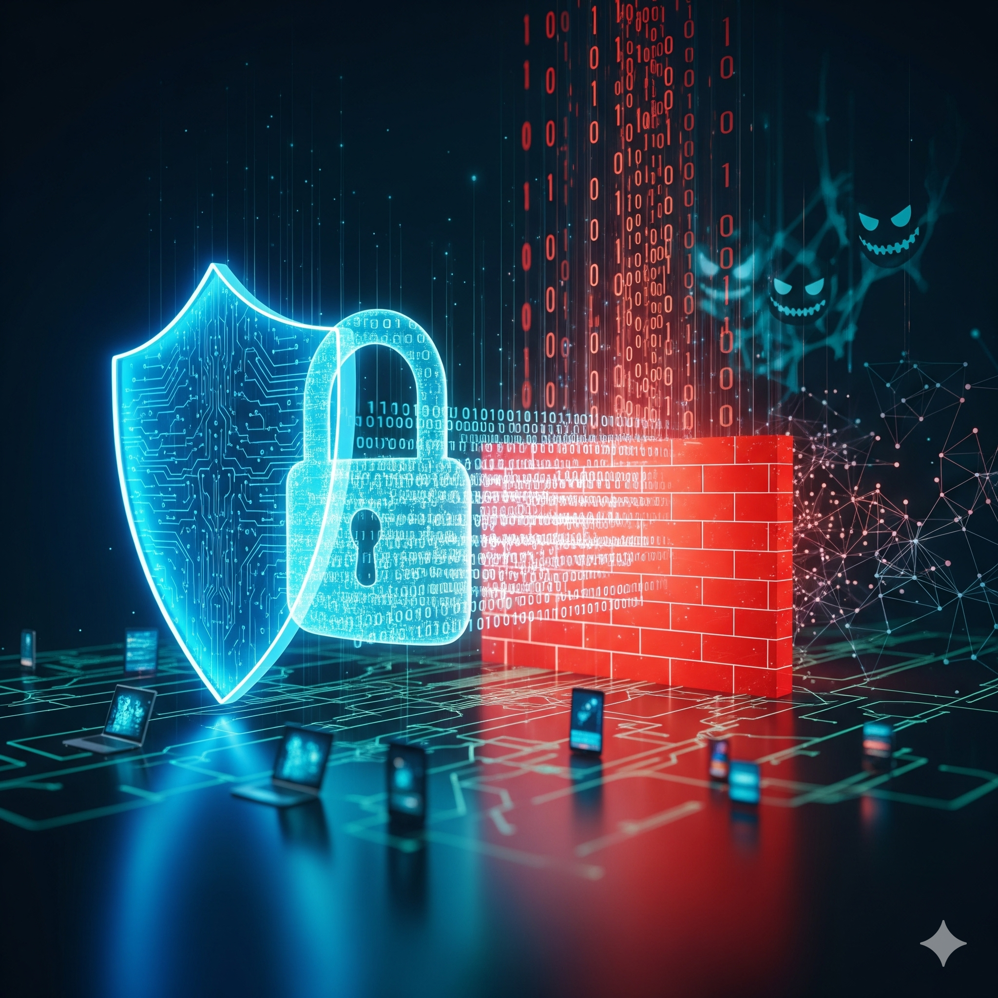 Illustration showing Pabitra Technology's expertise in Cyber Security Services