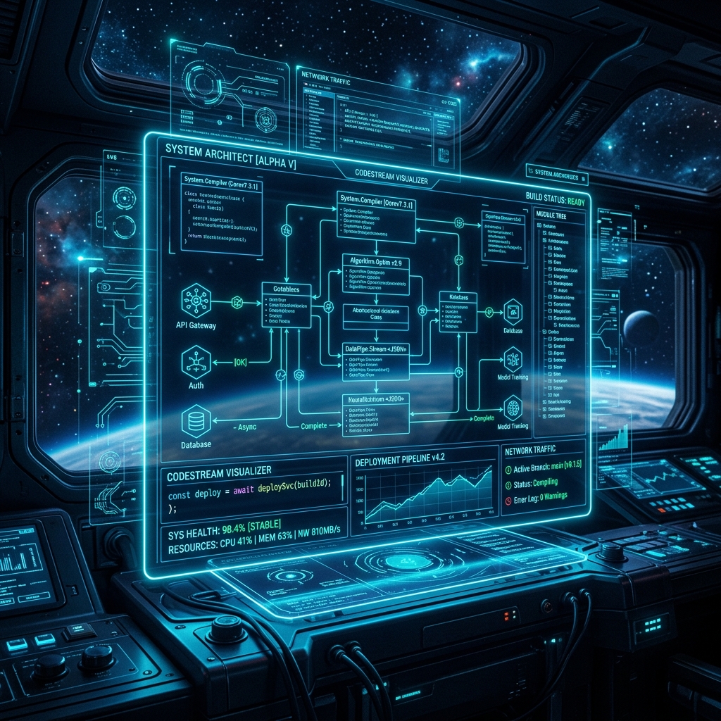 Pabitra Technology Capabilities Radar Dashboard Illustration